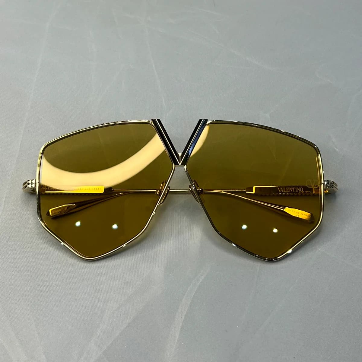 Valentino V-Hexagon Titanium Sunglasses