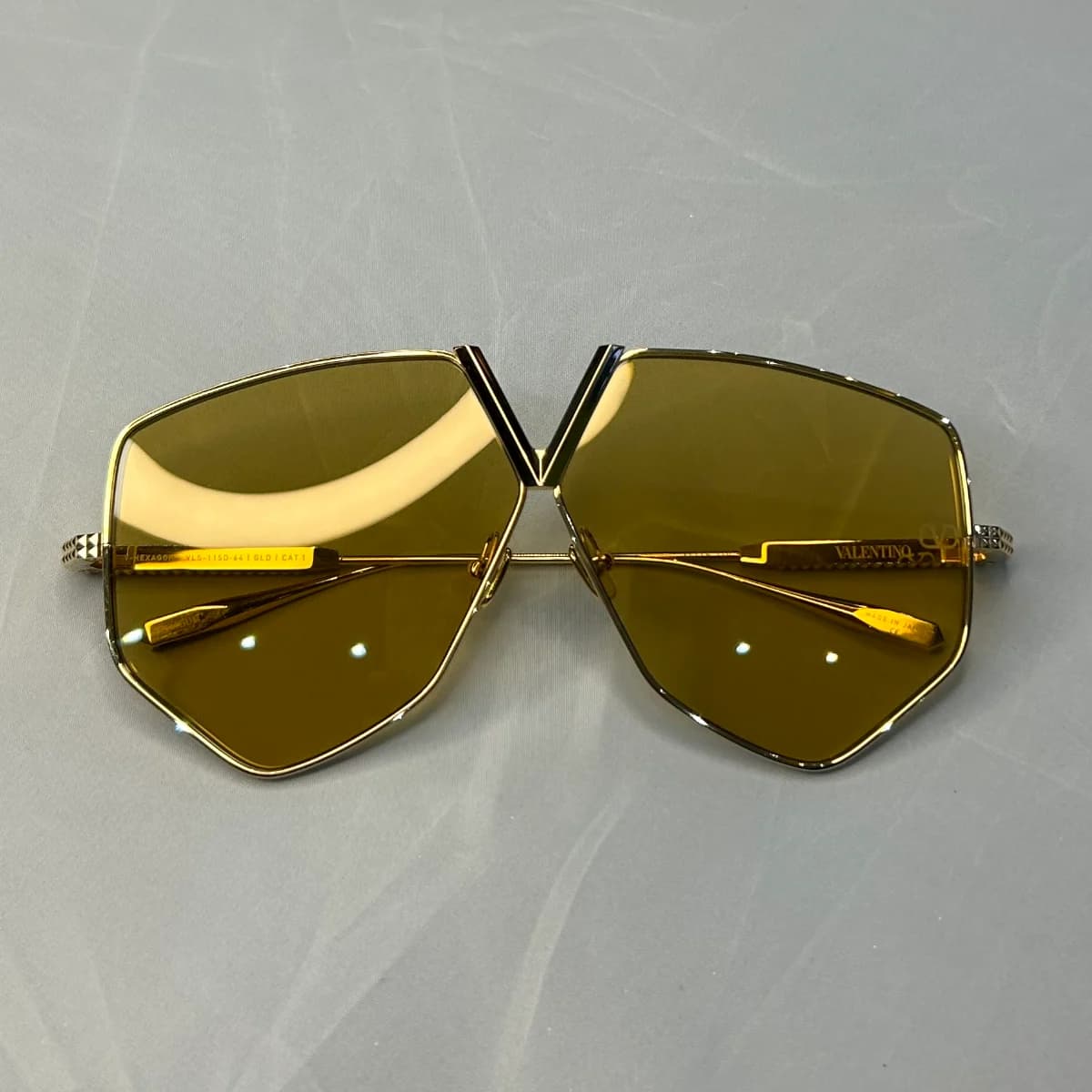 Valentino V-Hexagon Titanium Sunglasses
