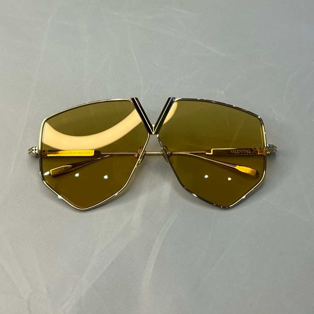Valentino V-Hexagon Titanium Sunglasses VLS115D