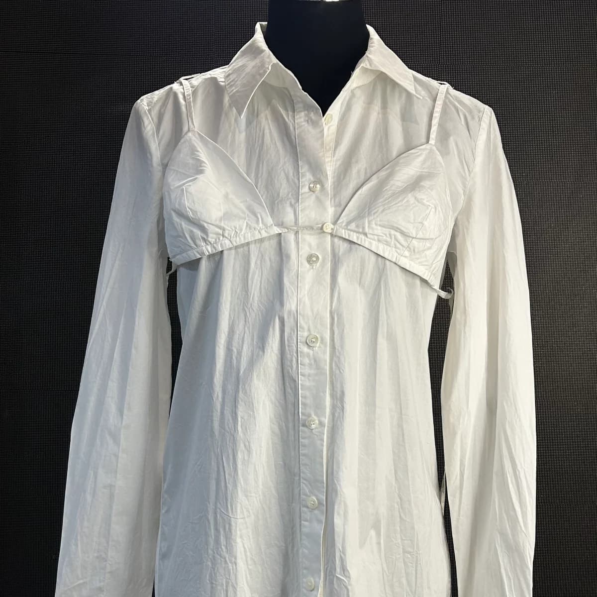 Staud White Alita mini Tunic in cotton
