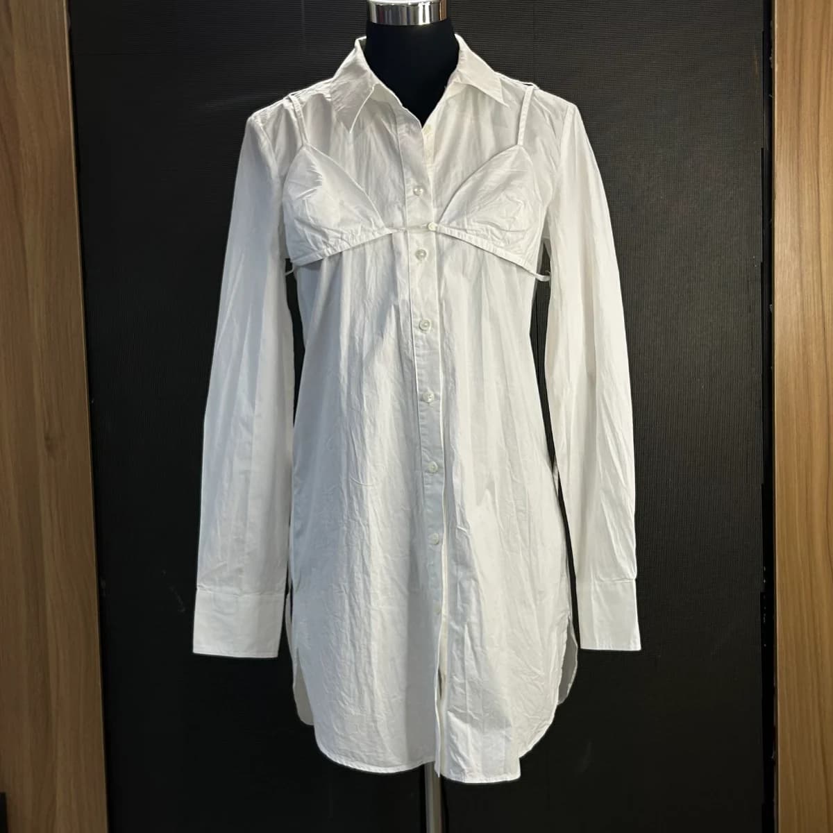Staud White Alita mini Tunic in cotton