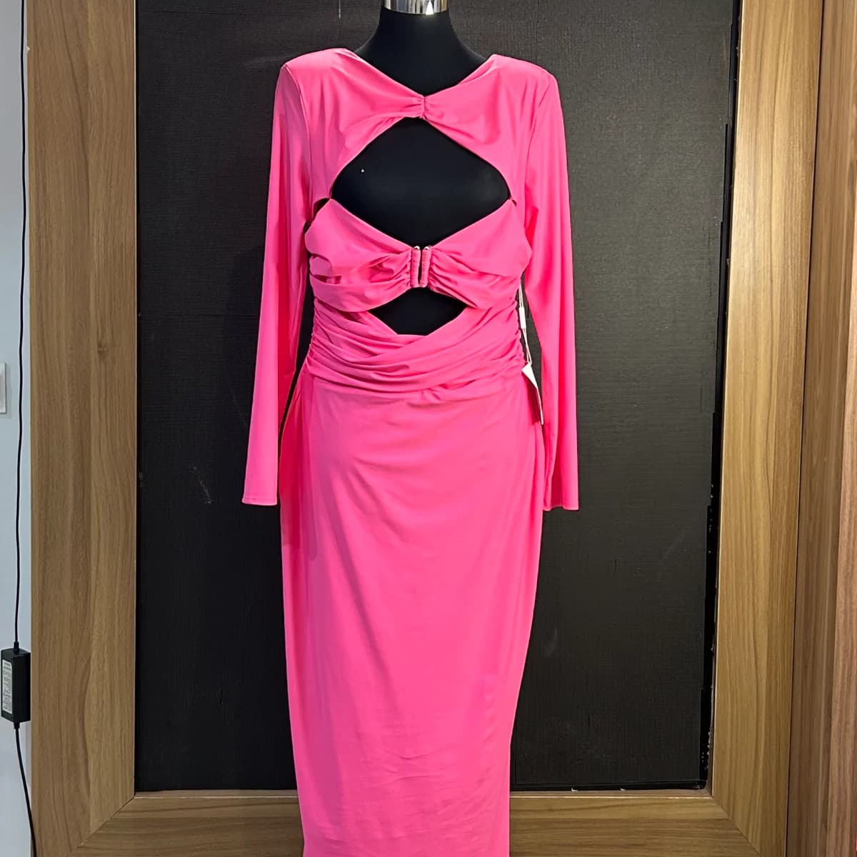 self portrait midi cutout dress>160