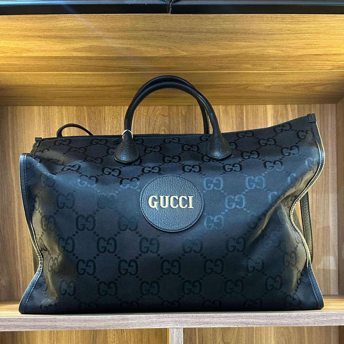 Econyl Nylon mongram shoulder bag