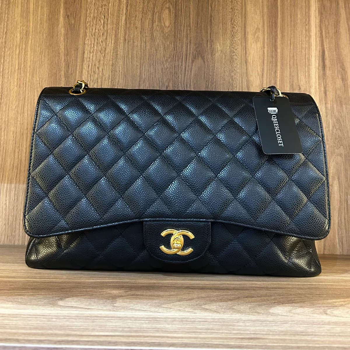 black caviar jumbo double flap