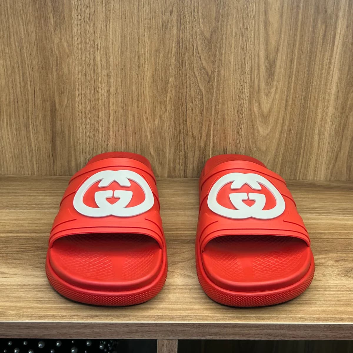 Authentic Gucci GG Logo Slide
