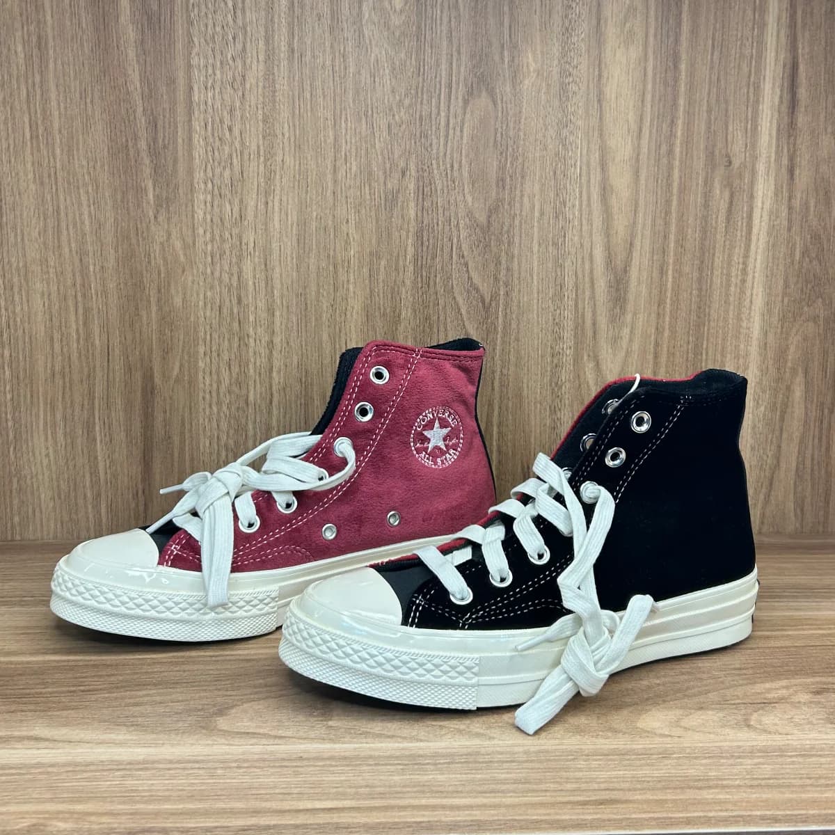 Canvas high top sneakers