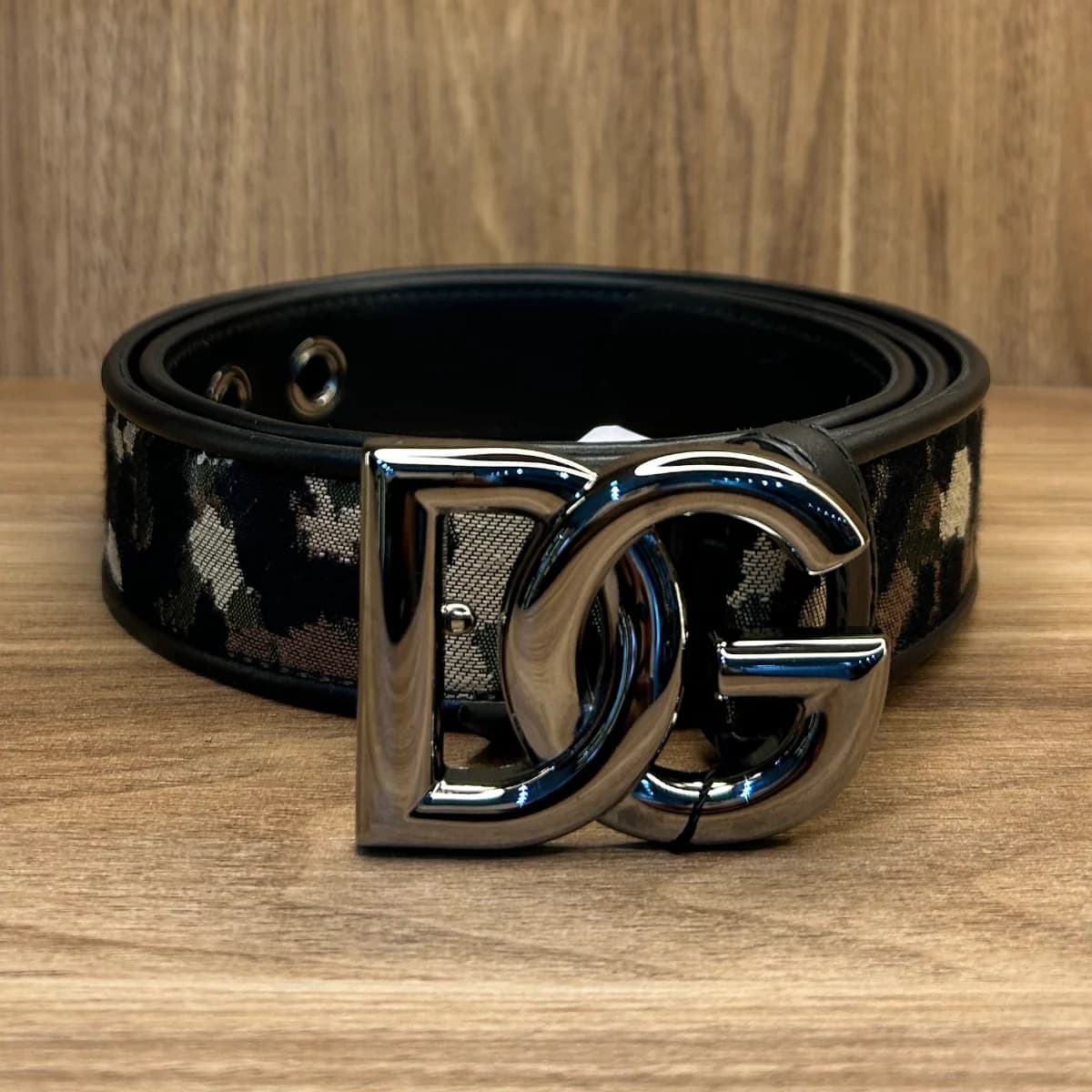 Dolce&Gabbana Camouflage Print Reversible Belt