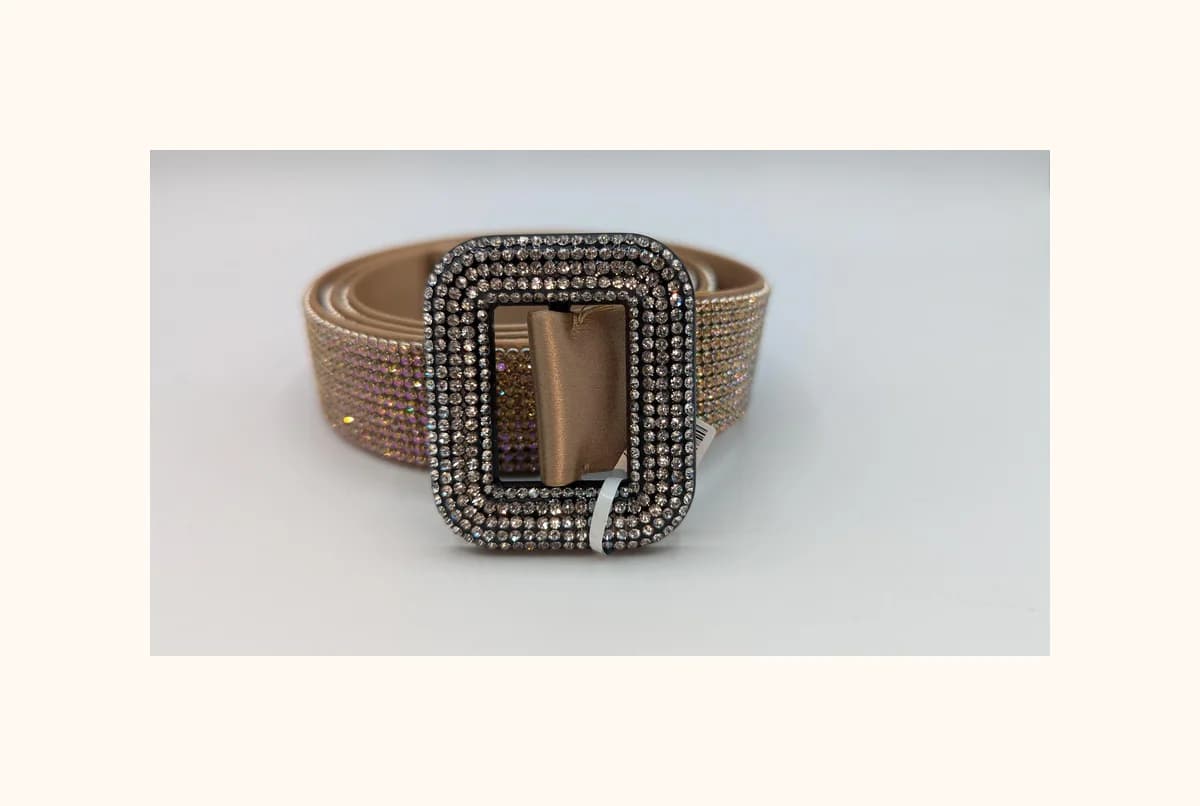 venus crystal embellished belt