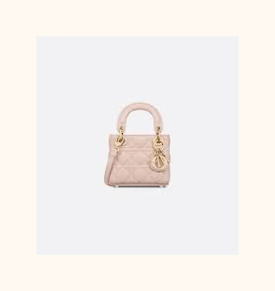 micro lady dior nude