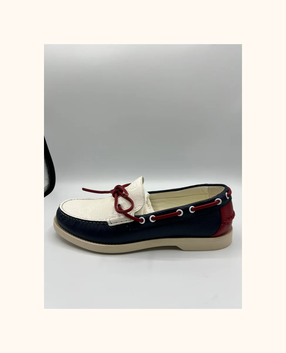 GG Logo Leather Loafers